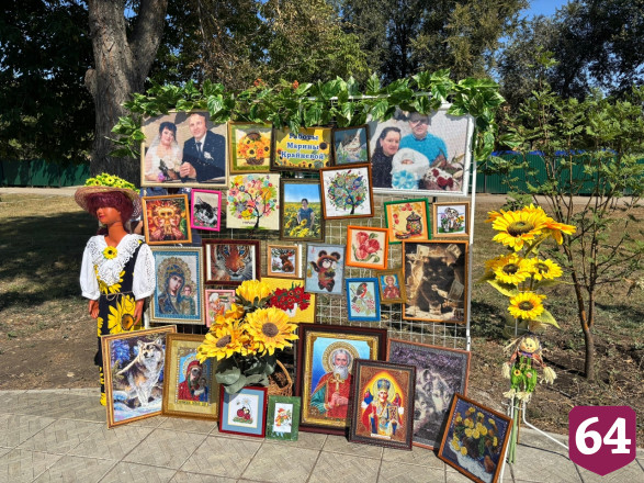 На саратовском фестивале подсолнухов раздавали угощения и сувениры